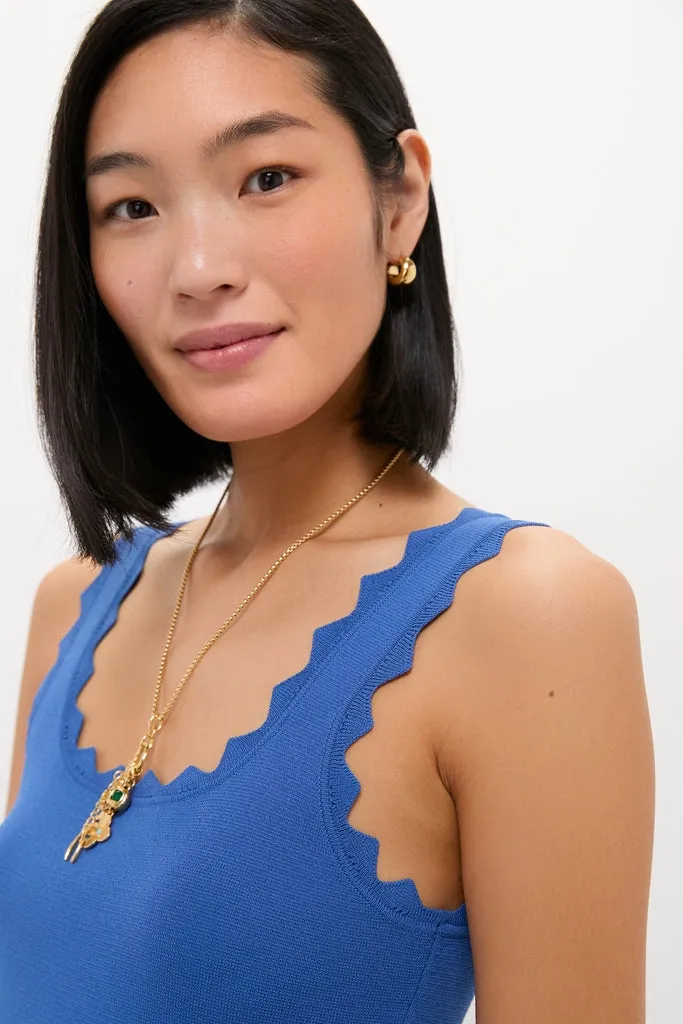 Cobalt Blue Ric Rac Compression Tank sold by Tuckernuck product image thumbnail 5