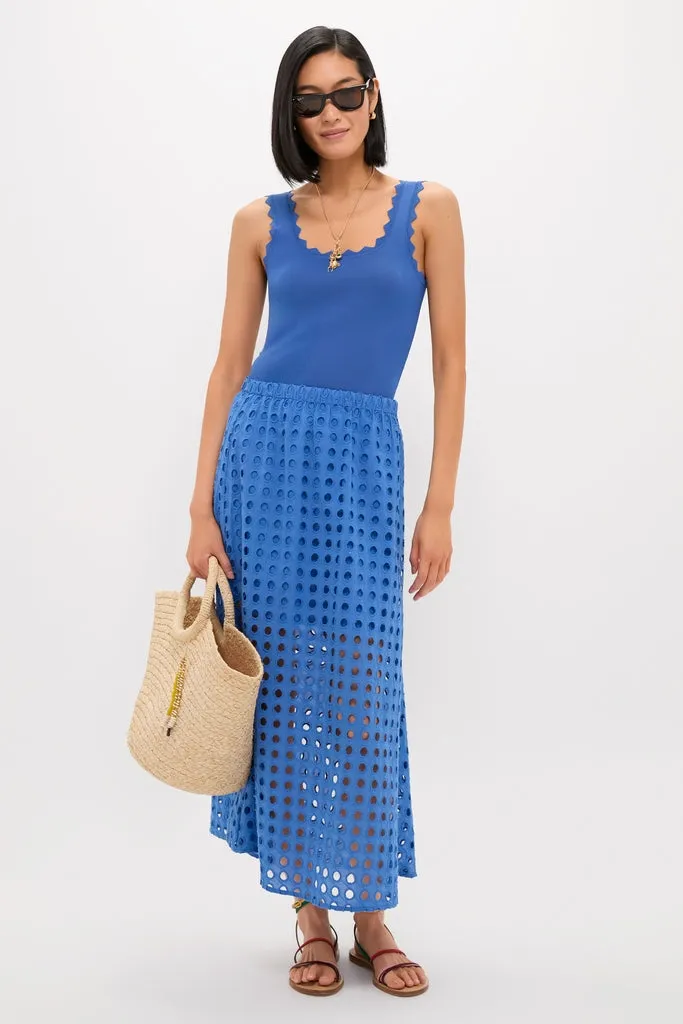 Cobalt Blue Ric Rac Compression Tank sold by Tuckernuck product image thumbnail 2