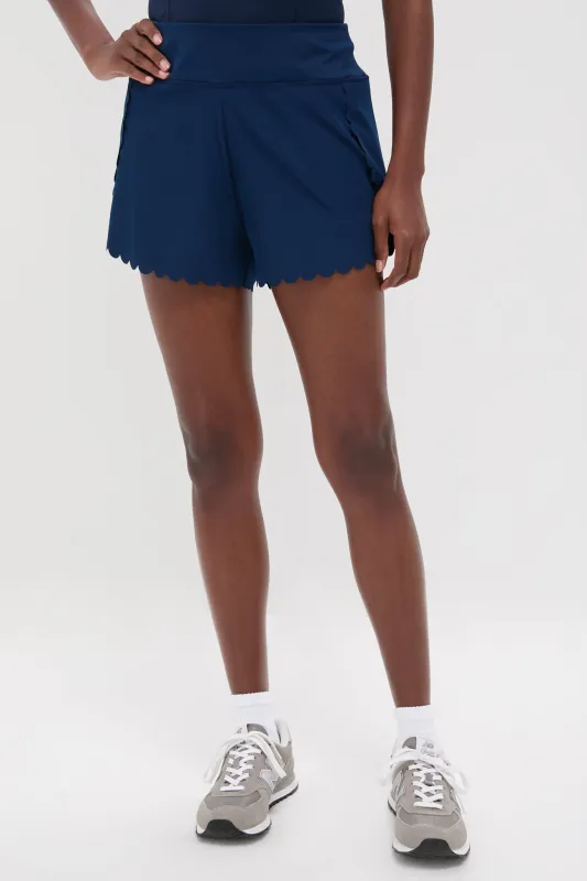 Navy Scallop Performance Jersey Marisa Short sold by Tuckernuck