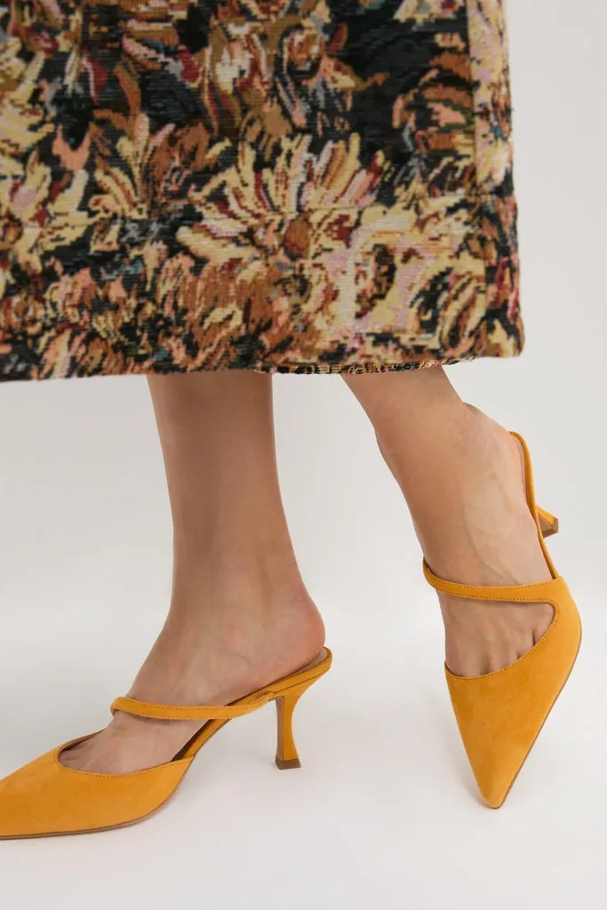 Marigold Suede Mimi Heels sold by Tuckernuck product image thumbnail 2