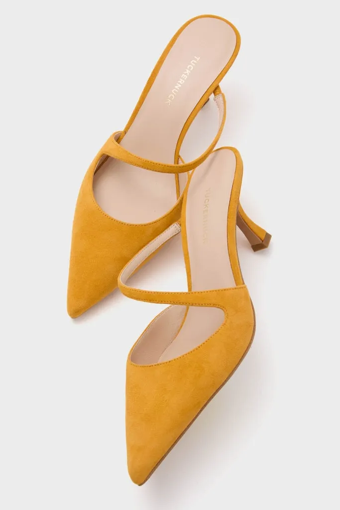 Marigold Suede Mimi Heels sold by Tuckernuck product image thumbnail 5