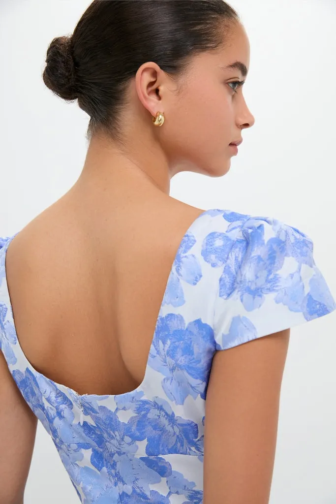 Pale Blue Jacquard Archibald Maxi Dress sold by Tuckernuck product image thumbnail 5