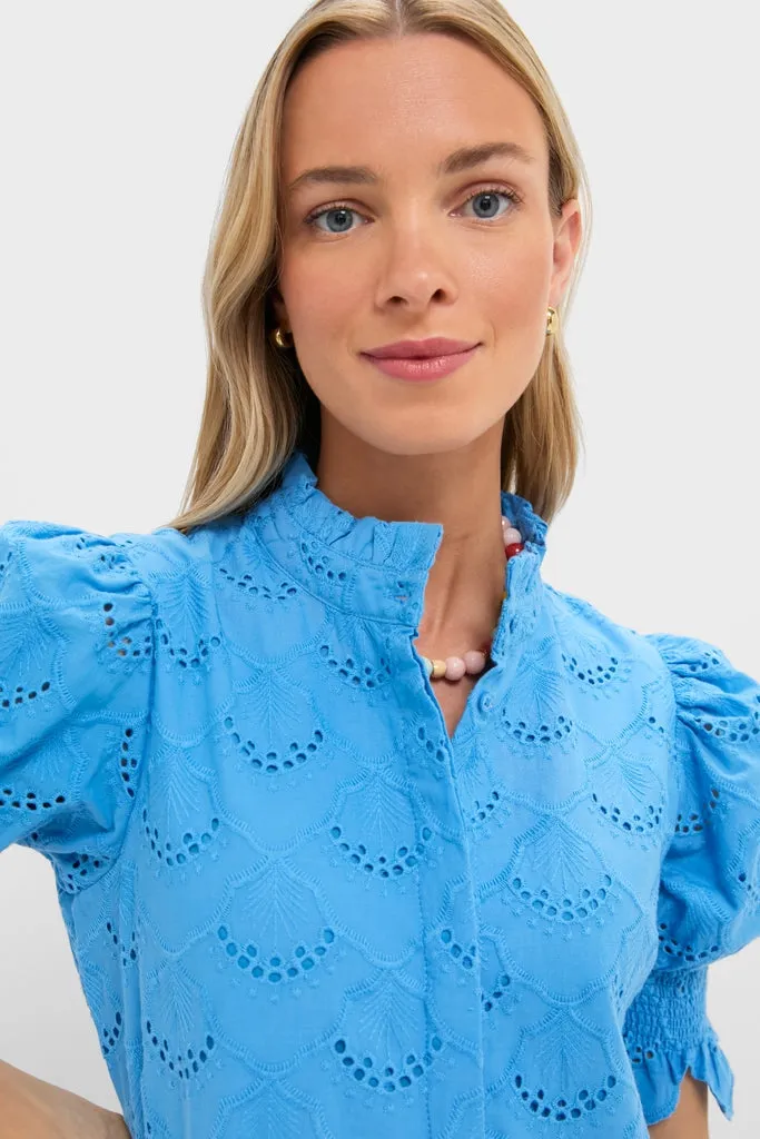 Cerulean Eyelet Bennett Mini Dress sold by Tuckernuck product image thumbnail 2