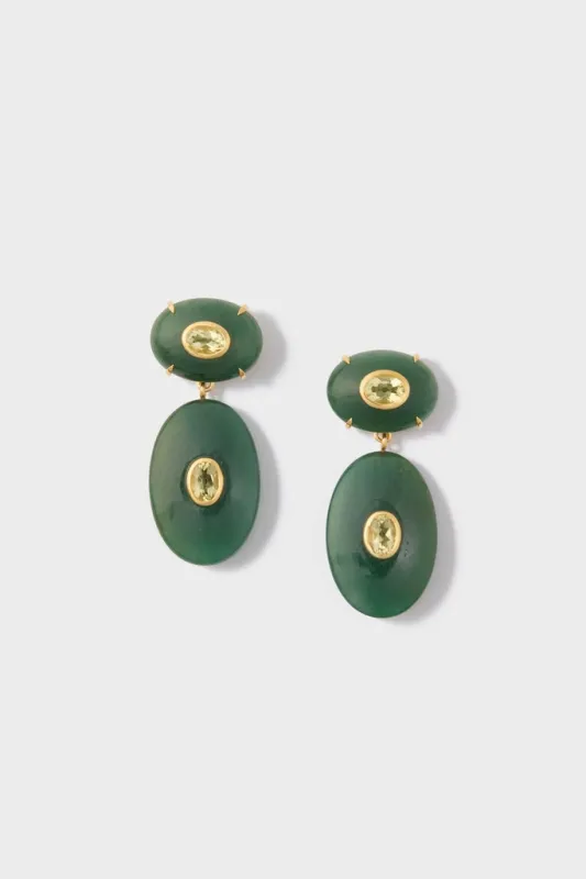Green Jade Dorothy Earrings sold by Tuckernuck