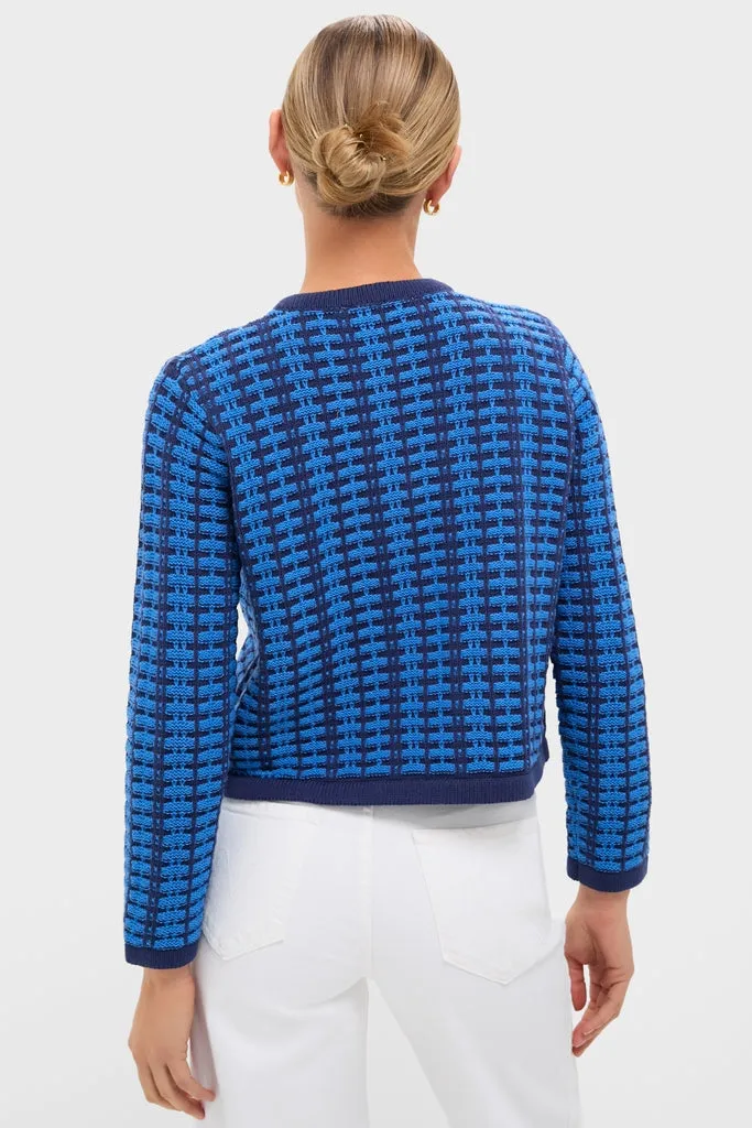 Cerulean & Navy Knit Cassie Cardigan sold by Tuckernuck product image thumbnail 4