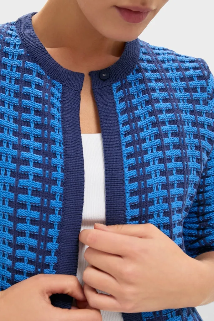 Cerulean & Navy Knit Cassie Cardigan sold by Tuckernuck product image thumbnail 5