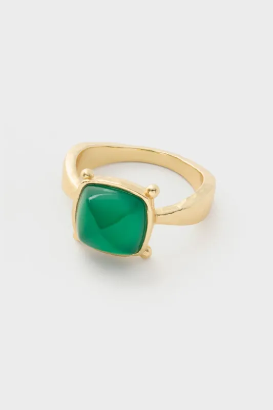 Green Onyx Mystic Eye Gem Ring sold by Tuckernuck