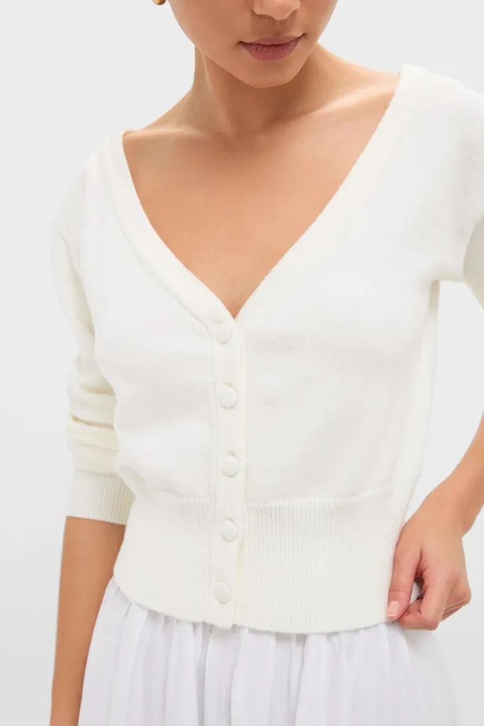 Ivory Off the Shoulder Stevens Cardigan sold by Tuckernuck product image thumbnail 5