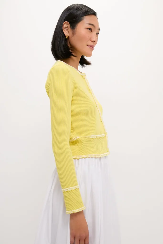 Pale Yellow Lily Cardigan sold by Tuckernuck product image thumbnail 3