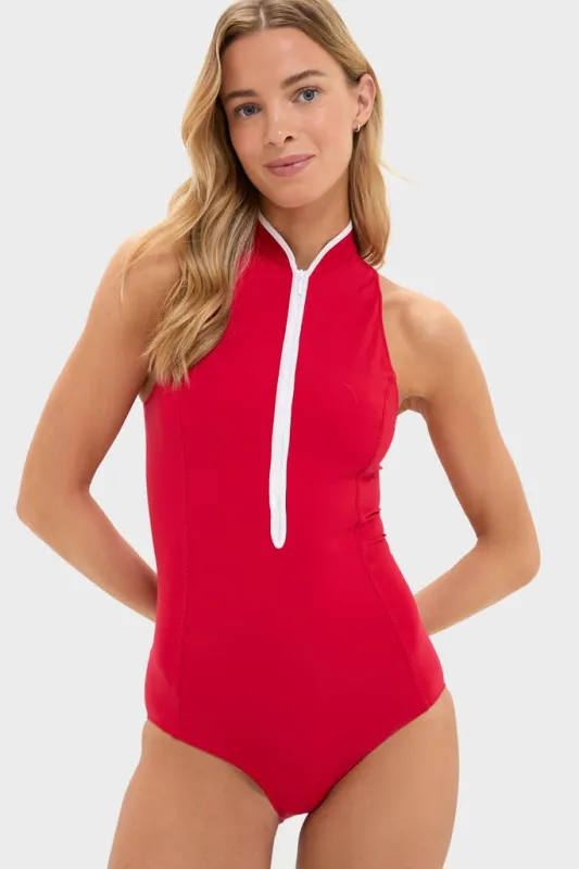 Red Katya UPF Swim One Piece sold by Tuckernuck