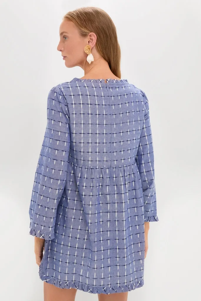 Azure Ikat Clara Dress sold by Tuckernuck product image thumbnail 5