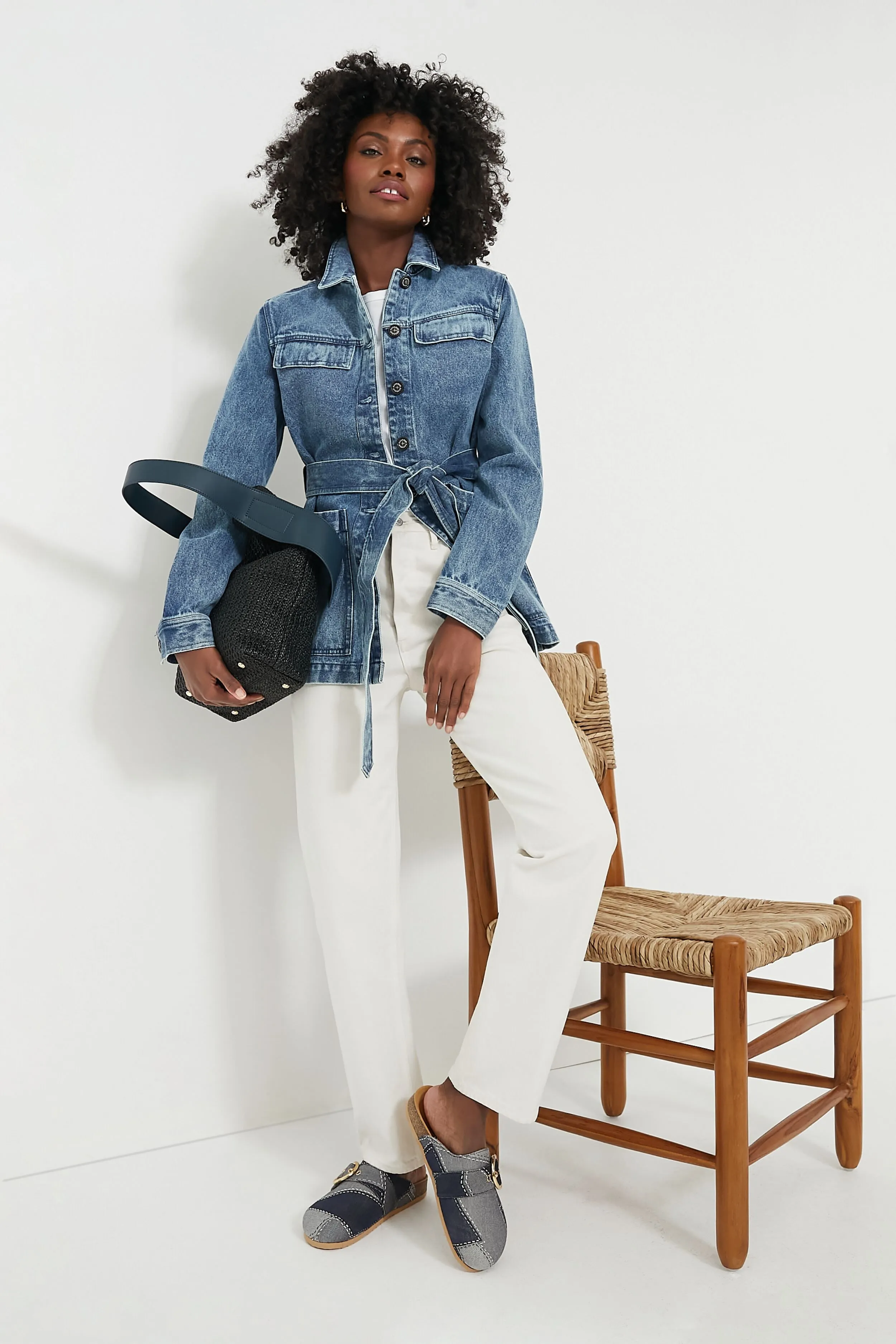 Indigo Chambray Macy Overshirt sold by Tuckernuck product image thumbnail 2