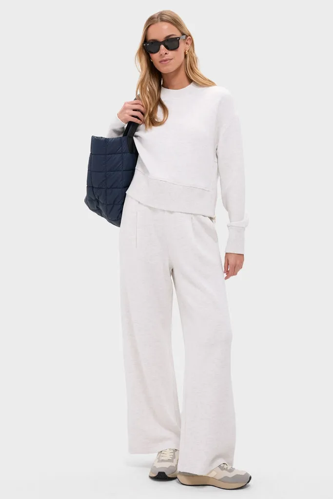 Ivory Marl Philippe Crop Sweatshirt sold by Tuckernuck product image thumbnail 2