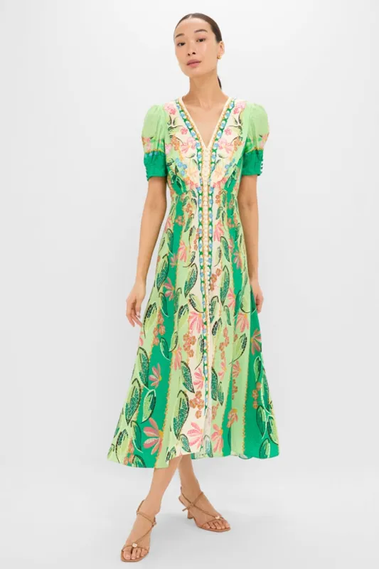Terrazzo Jade Lea Long Midi Dress sold by Tuckernuck