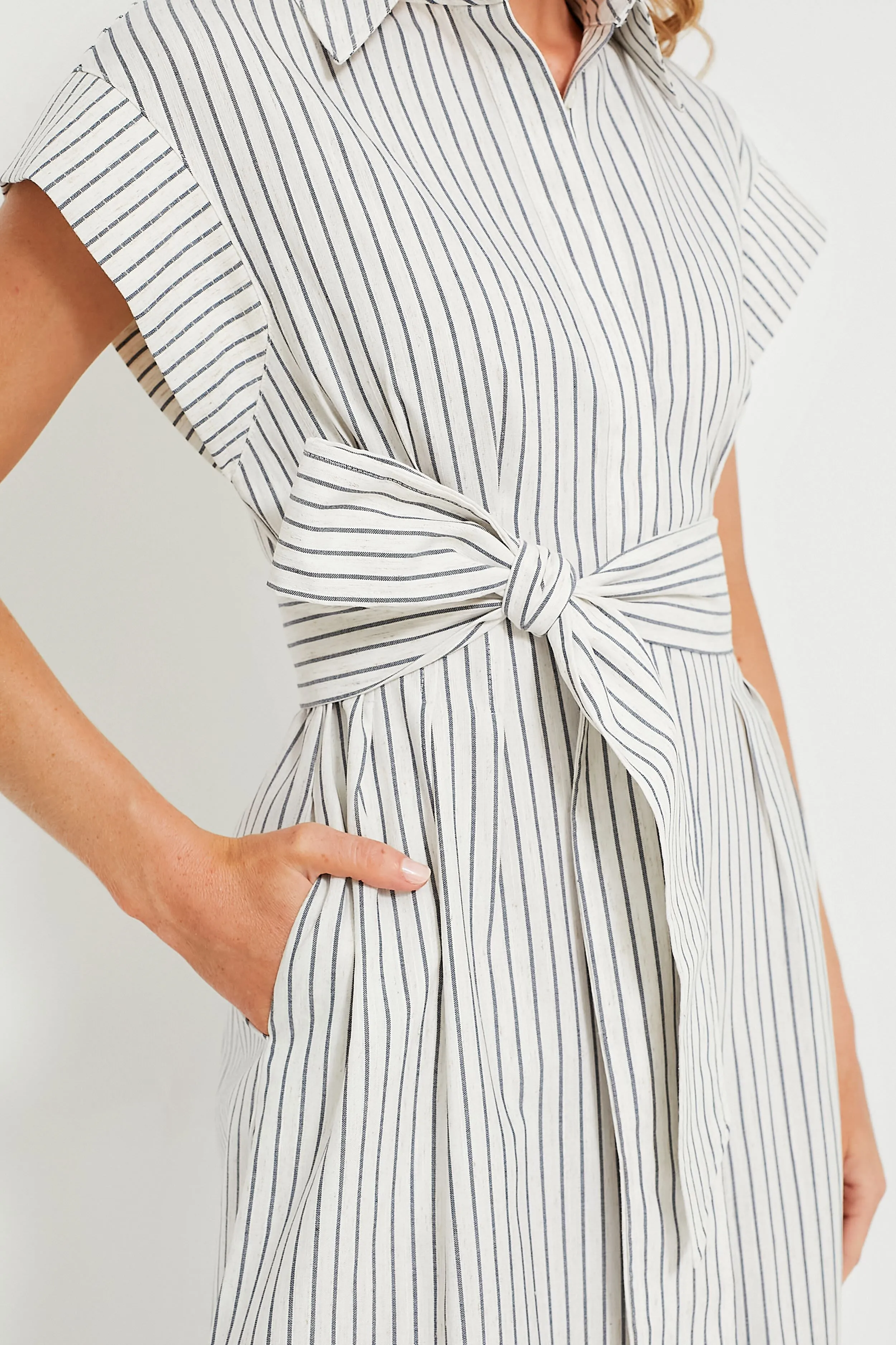 Linen Stripe Callie Dress sold by Tuckernuck product image thumbnail 5