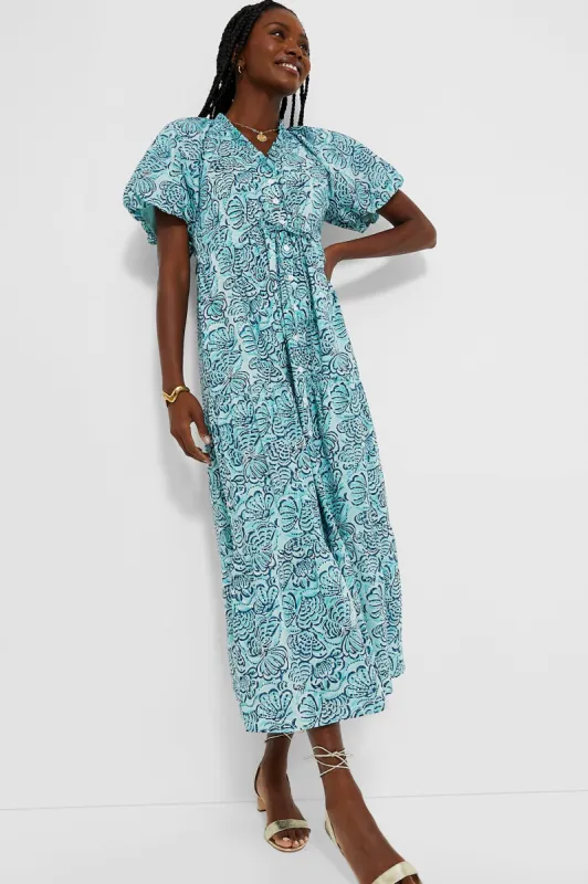 Aqua Poppy Dress sold by Tuckernuck