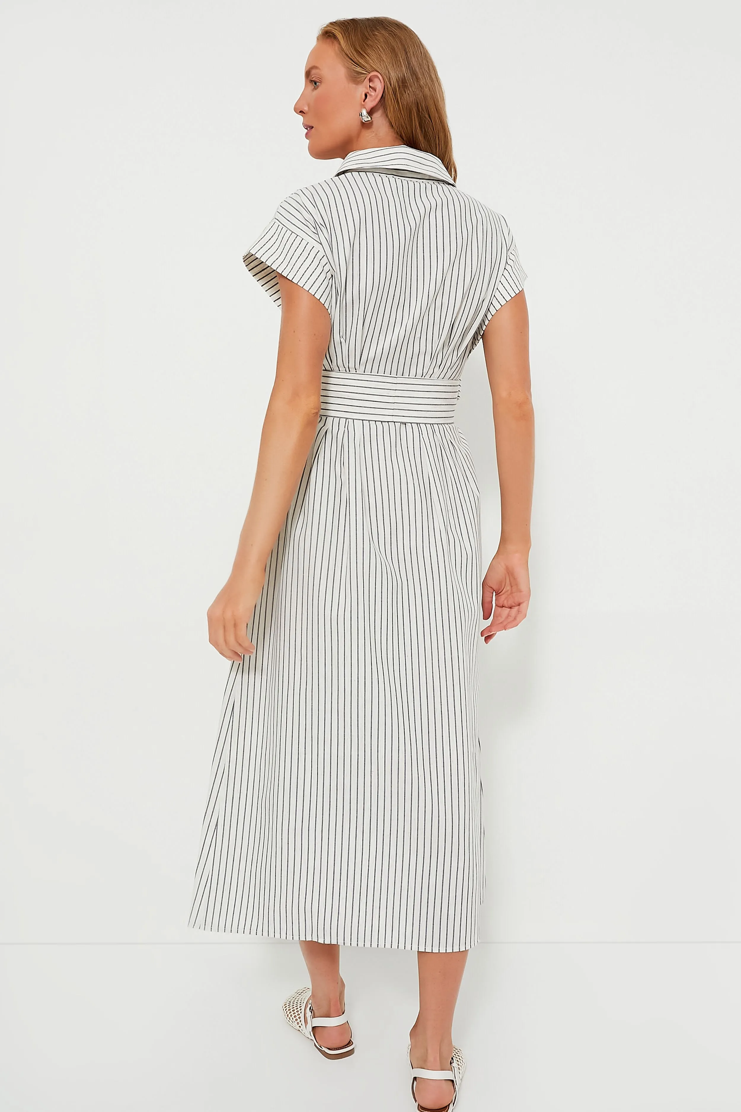 Linen Stripe Callie Dress sold by Tuckernuck product image thumbnail 4