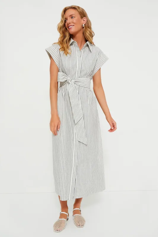 Linen Stripe Callie Dress sold by Tuckernuck