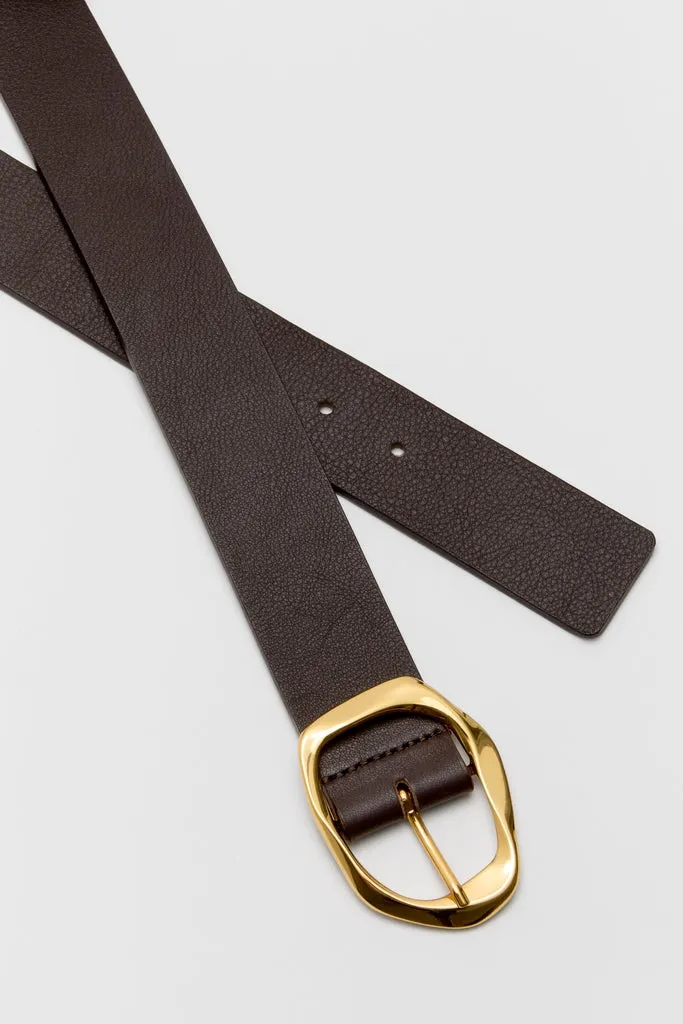 Chocolate and Gold Edmond Mini Belt sold by Tuckernuck product image thumbnail 4