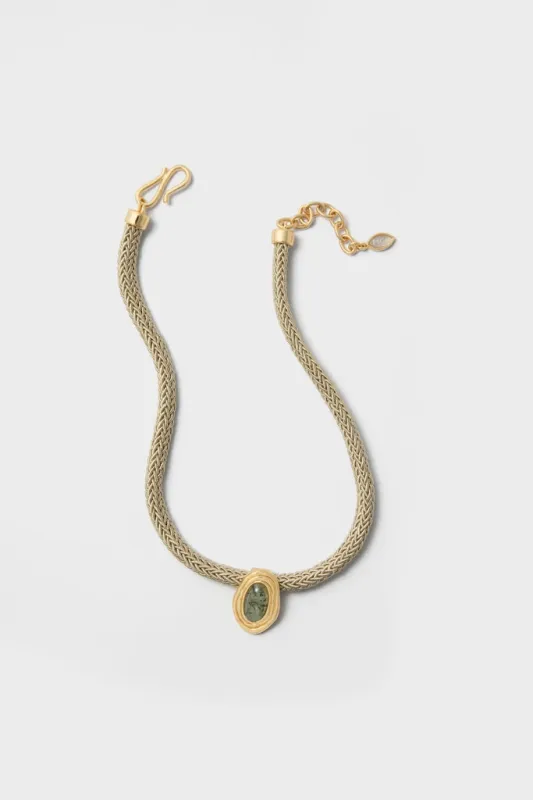 Green Antonella Necklace made by Mignonne Gavigan