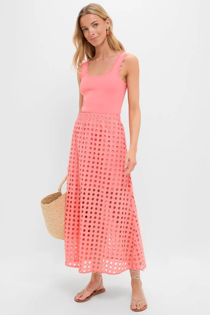 Coral Ric Rac Compression Tank sold by Tuckernuck product image thumbnail 2