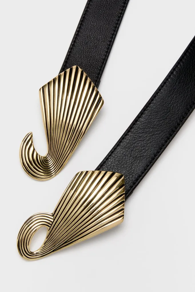 Black and Gold Syna Belt sold by Tuckernuck product image thumbnail 3