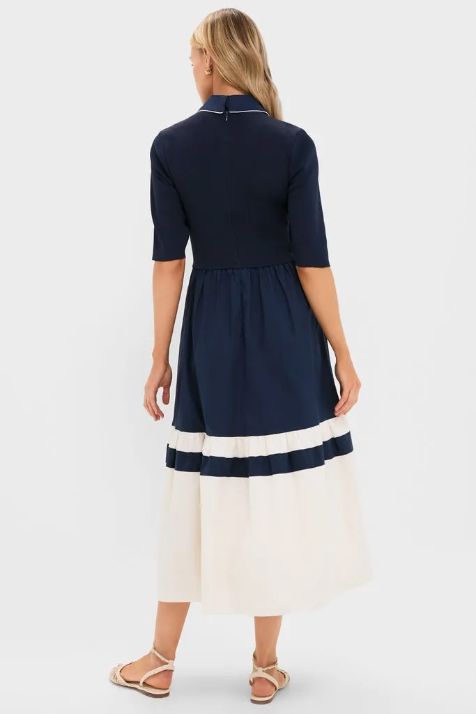 Navy Short Sleeve Marina Dress sold by Tuckernuck product image thumbnail 4