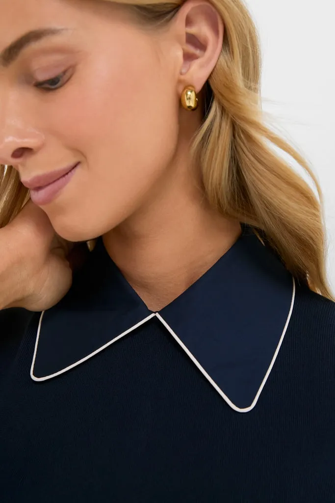 Navy Short Sleeve Marina Dress sold by Tuckernuck product image thumbnail 5