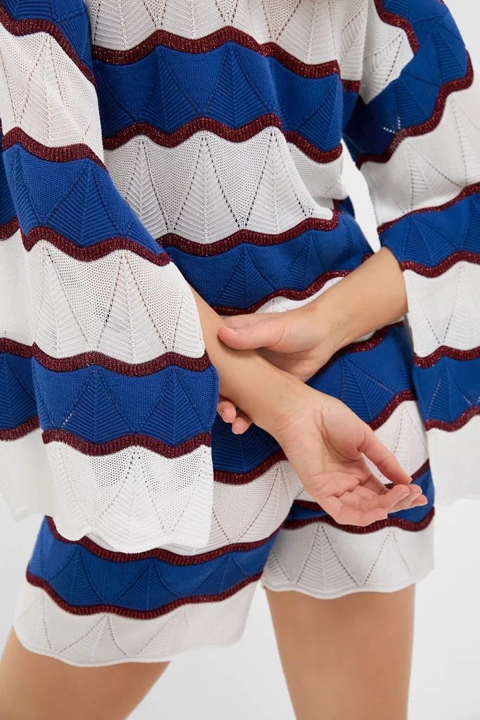 Color Block Ecru and Blue Hang Ten Pullover sold by Tuckernuck product image thumbnail 5