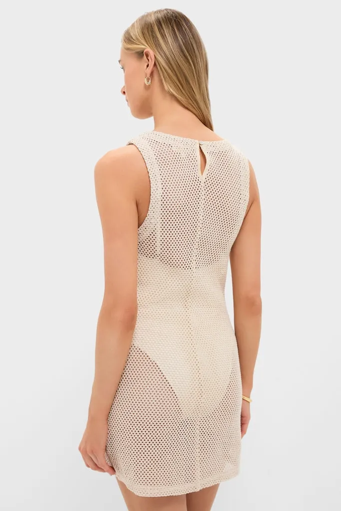 Natural Mistral Net Mini Dress sold by Tuckernuck product image thumbnail 4