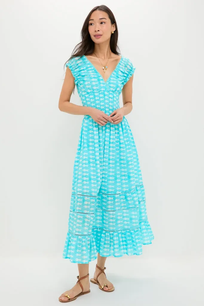 Light Blue Sardina Hilda Maxi Dress sold by Tuckernuck