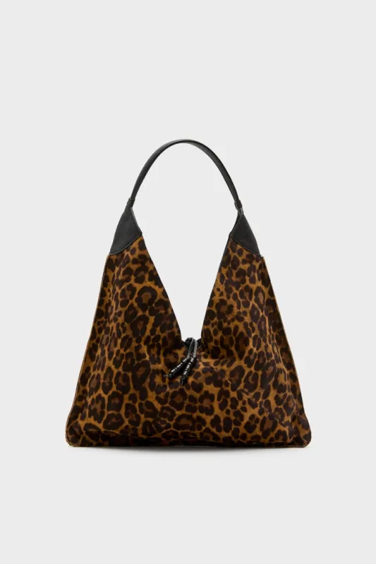 Leopard Medium Origami Shoulder Bag sold by Tuckernuck