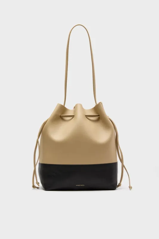 Khaki and Black Cabas Bucket sold by Tuckernuck