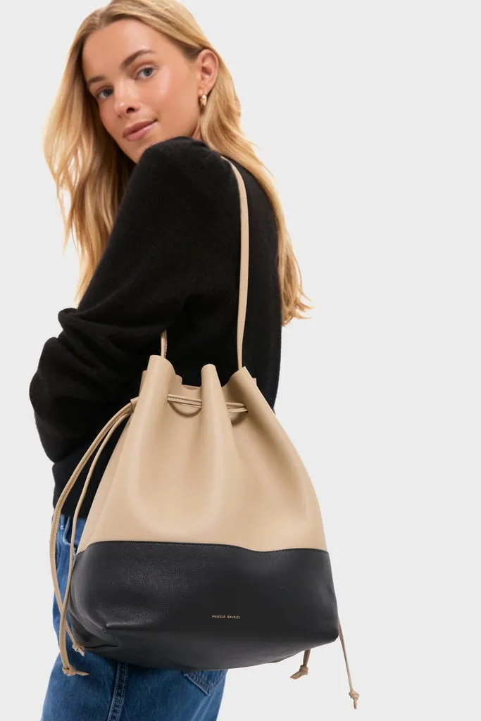 Khaki and Black Cabas Bucket sold by Tuckernuck product image thumbnail 2