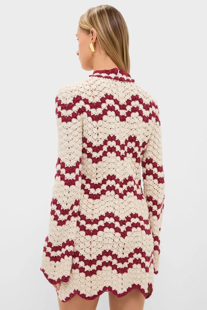 Off-White Romy Ruby Stripe Dress sold by Tuckernuck product image thumbnail 4