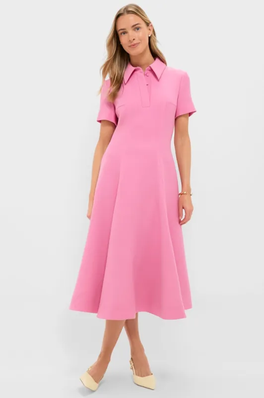 Pink Sorbet Feliciana Midi Dress made by Emilia Wickstead