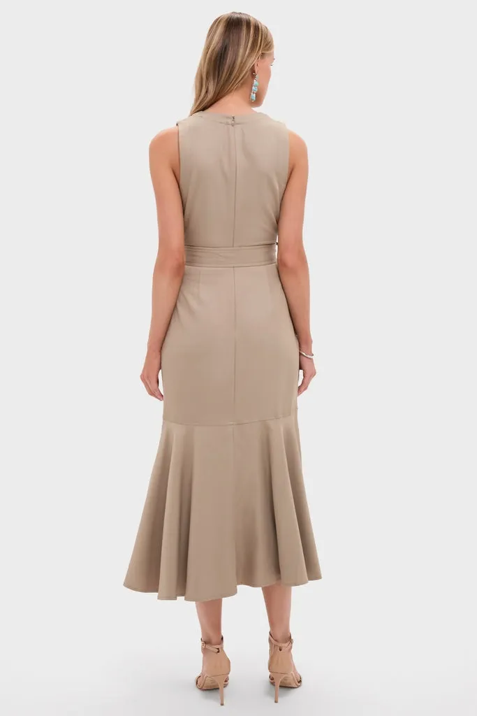 Khaki Autumn Midi Dress sold by Tuckernuck product image thumbnail 4