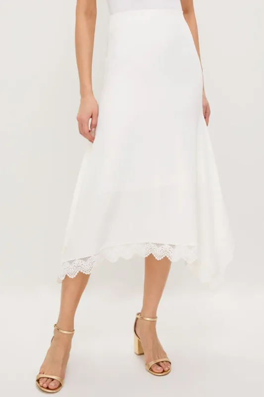 Ivory Pencil Midi Skirt sold by Tuckernuck