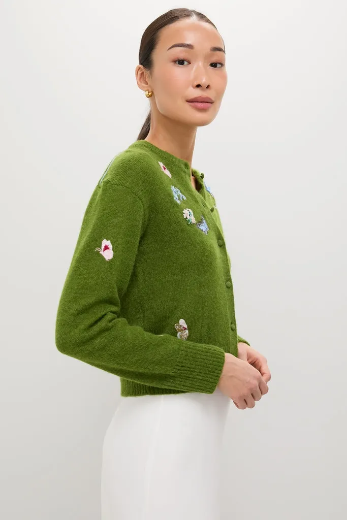 Apple Green Crew Neck Cardigan sold by Tuckernuck product image thumbnail 4