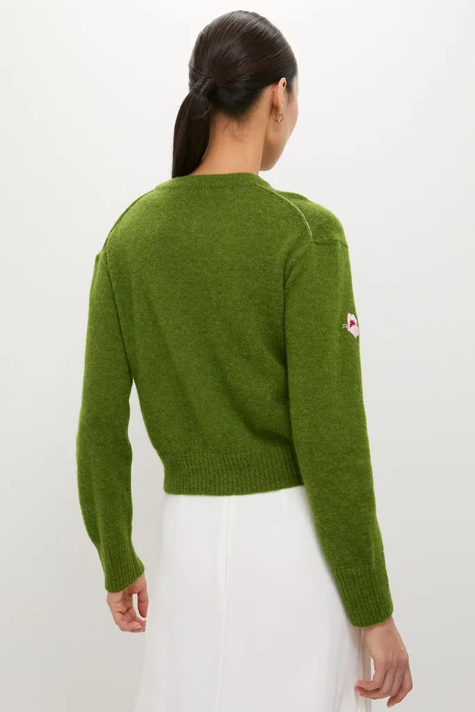 Apple Green Crew Neck Cardigan sold by Tuckernuck product image thumbnail 5