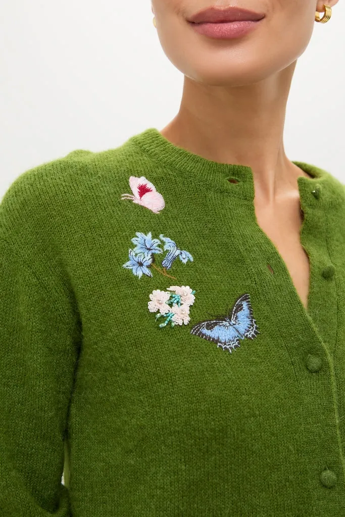 Apple Green Crew Neck Cardigan sold by Tuckernuck product image thumbnail 2