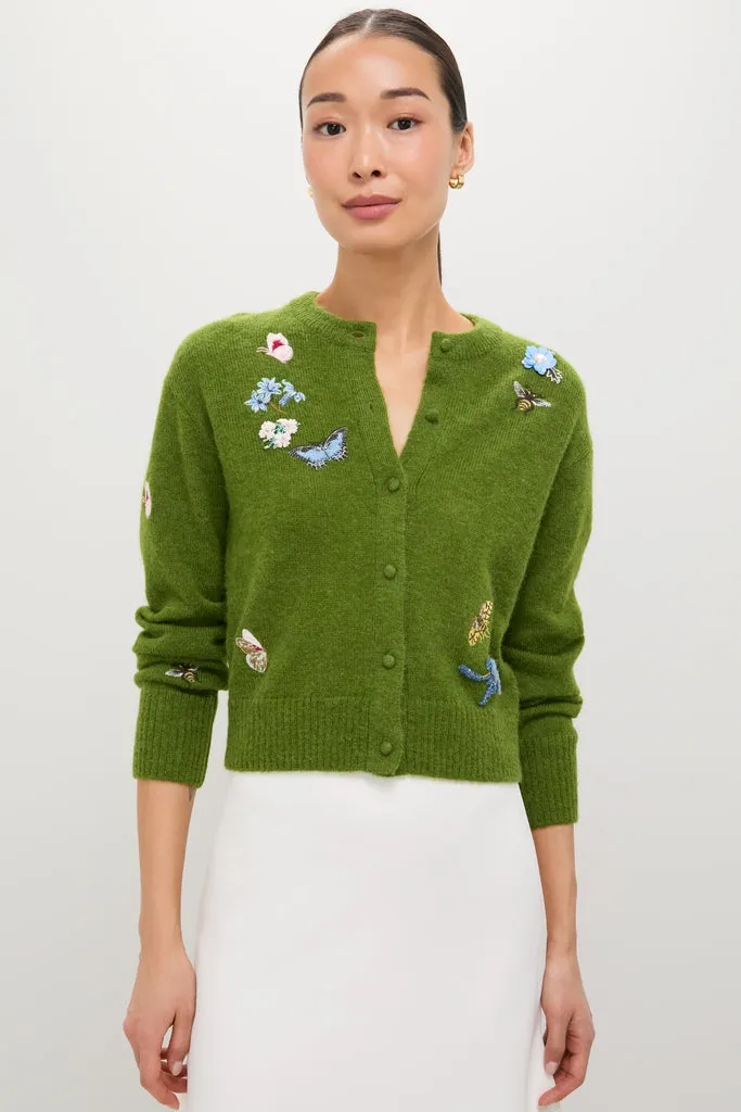 Apple Green Crew Neck Cardigan sold by Tuckernuck