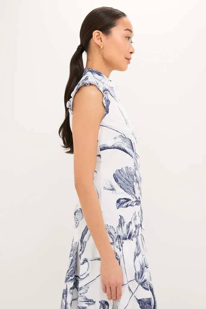 Botanical Engraving Ivory Sleeveless Top sold by Tuckernuck product image thumbnail 3