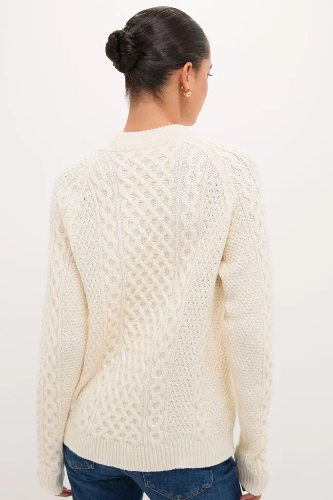 Ivory Fisherman Sweater sold by Tuckernuck product image thumbnail 4
