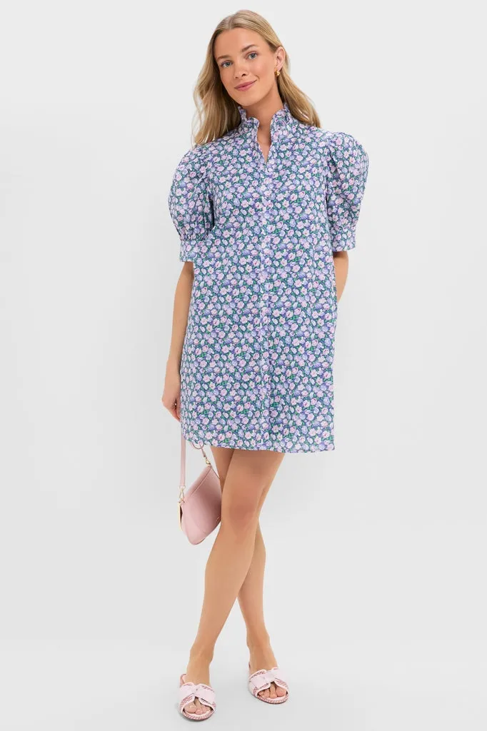 Lilac Ditsy Floral Mini Louisa Dress sold by Tuckernuck product image thumbnail 2
