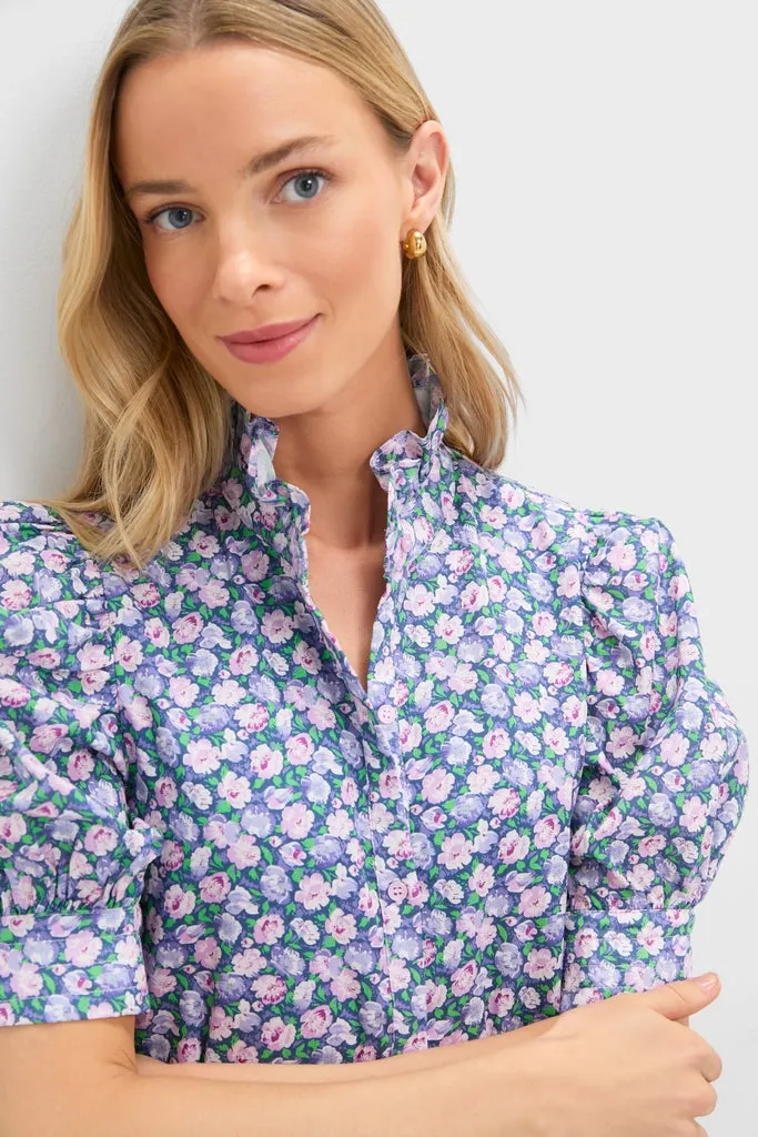 Lilac Ditsy Floral Mini Louisa Dress sold by Tuckernuck product image thumbnail 3