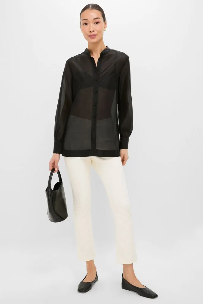 Black Sheer Chiffon Jacqueline Top sold by Tuckernuck product image thumbnail 2
