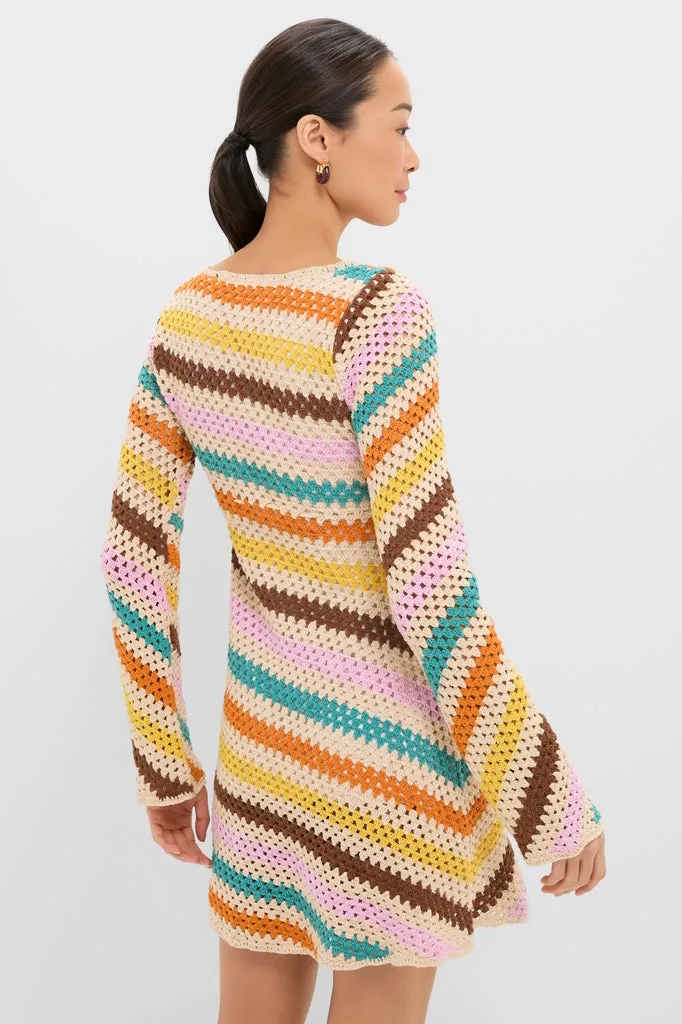 Multi Siera Knit Mini Dress sold by Tuckernuck product image thumbnail 4