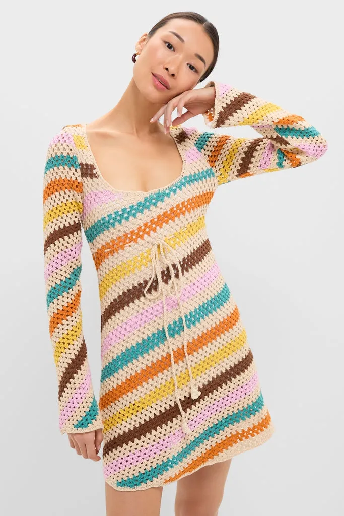 Multi Siera Knit Mini Dress sold by Tuckernuck