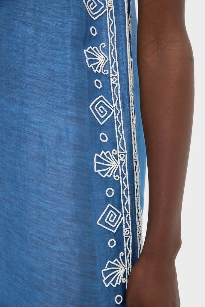 Blue Yasmeen Embellished Midi Dress sold by Tuckernuck product image thumbnail 2
